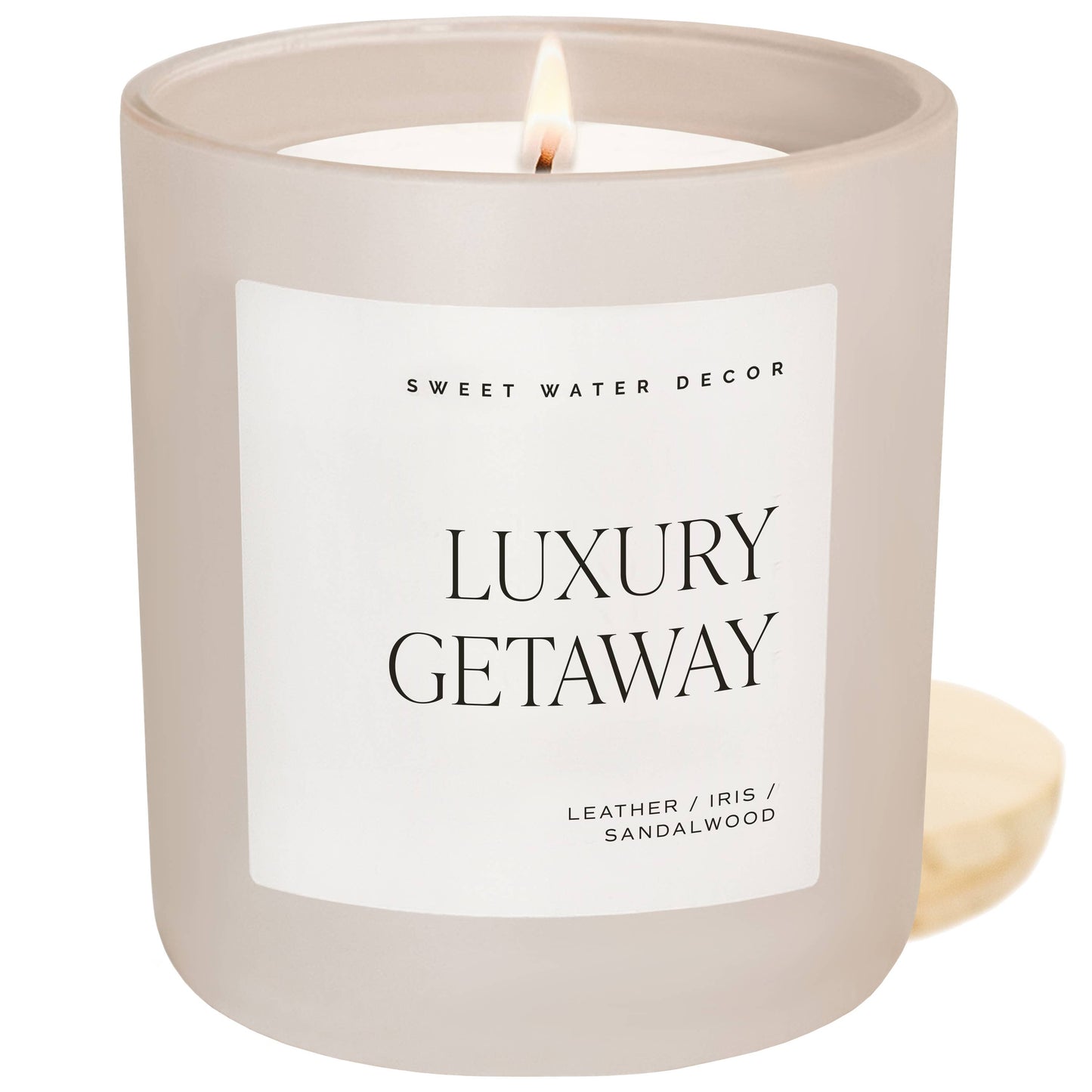 Candle: Luxury Getaway 15 oz Soy Candle, Matte Jar