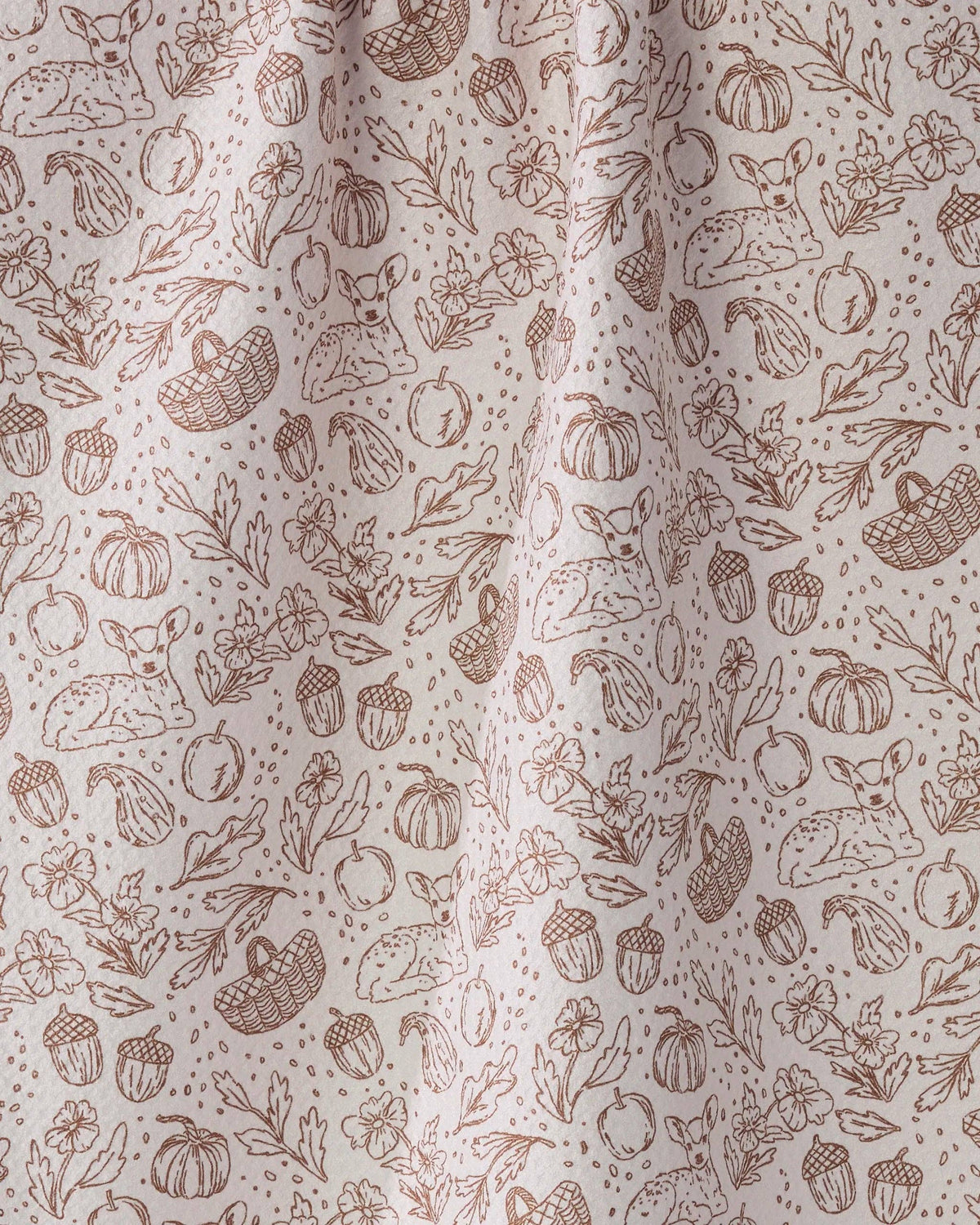 Geometry - Cozy Flora Tea Towel: Black