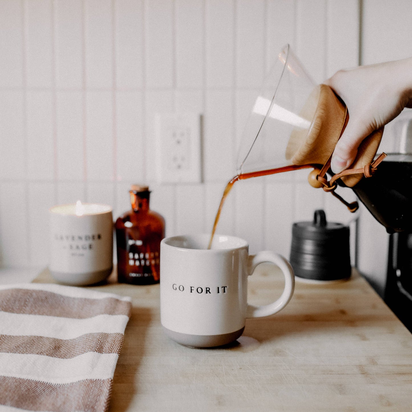 Mug: Mama Needs Coffee Stoneware Coffee Mug