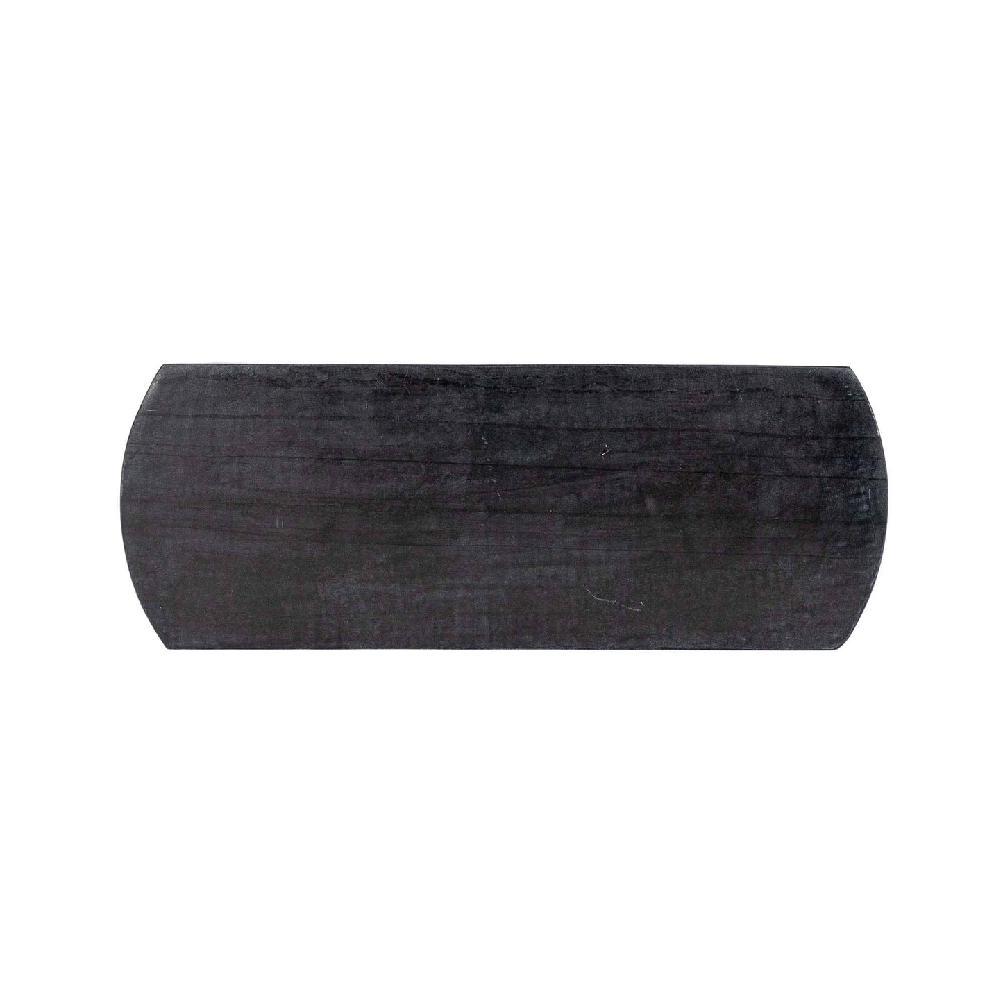 Louisa Footed Charcuterie Board Black Marble & Mango Wood