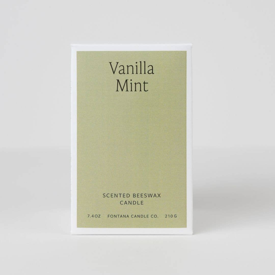 Vanilla Mint Essential Oil Jar Candle: 9 oz