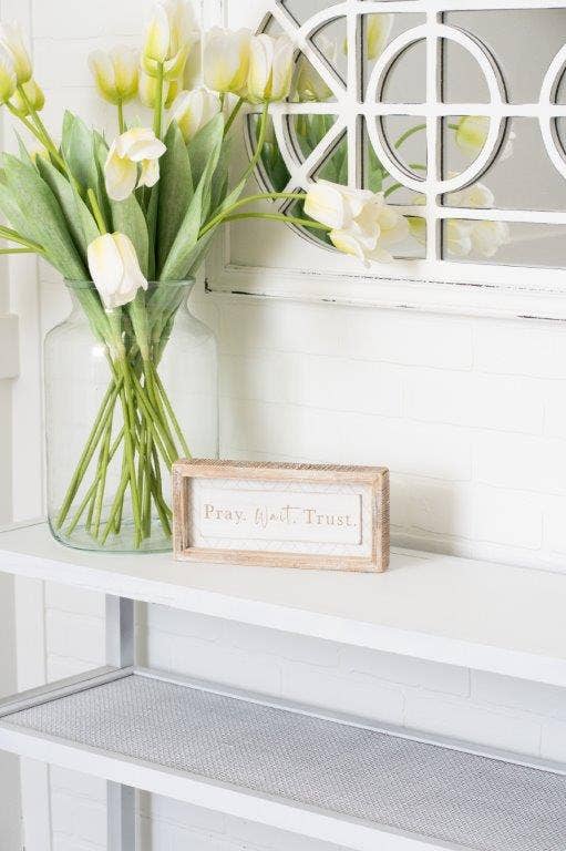 Wood frame sign PRAY
