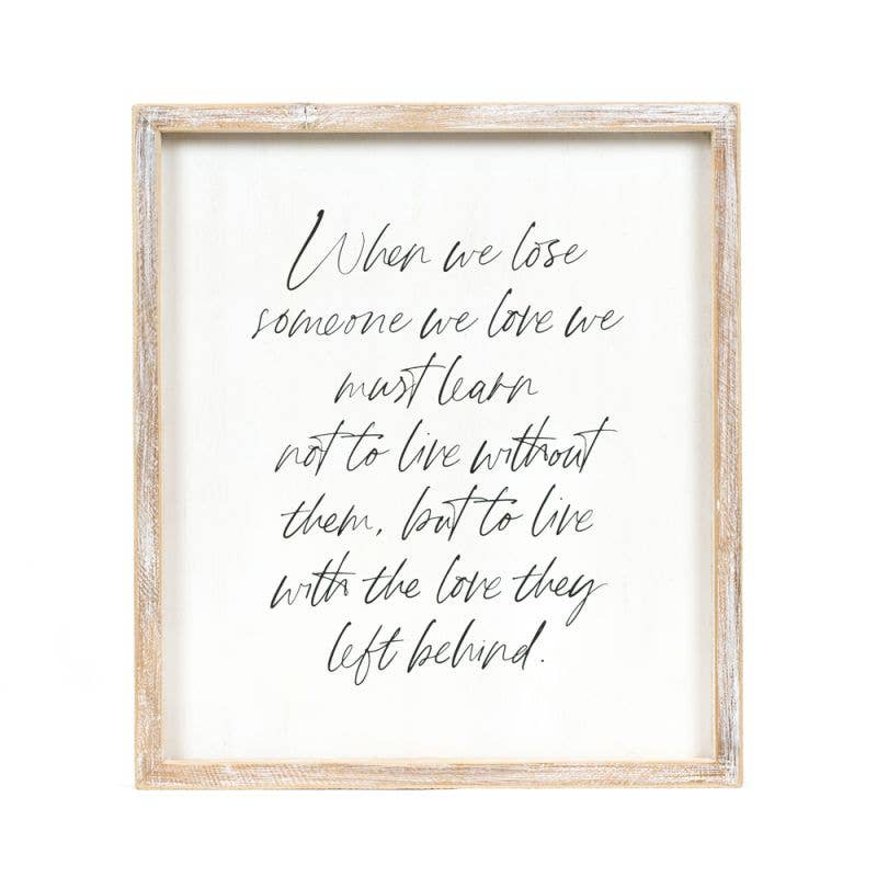 Wood Frame Sign (LEARN)