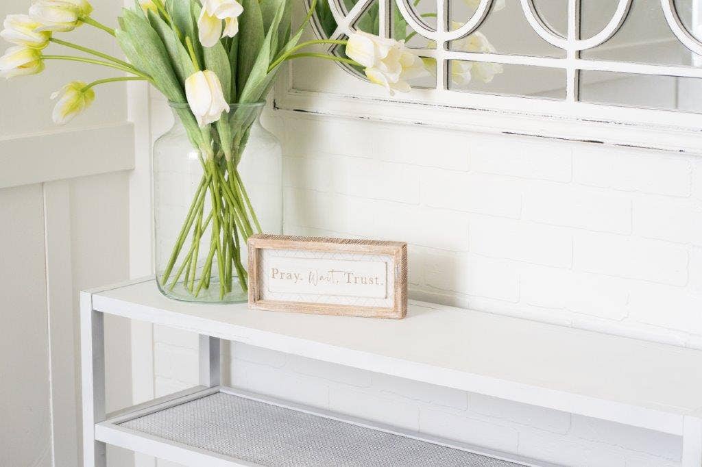 Wood frame sign PRAY