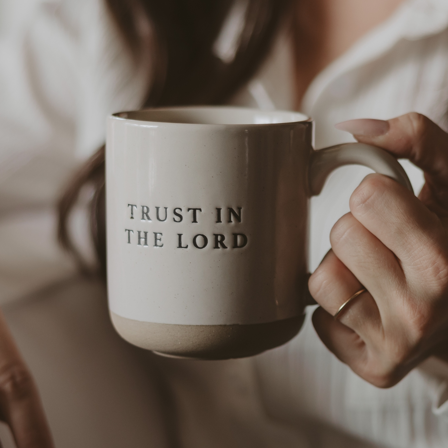 Mug: Trust In The Lord Stoneware Coffee Mug