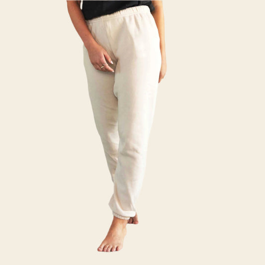 Basic Solid Sweatpants: HEATHER DUST