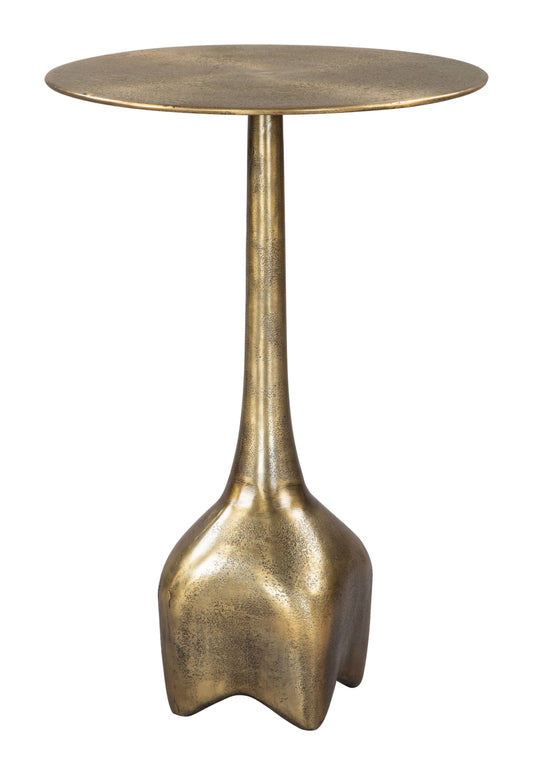 Lexi Side Table: Antique Brass