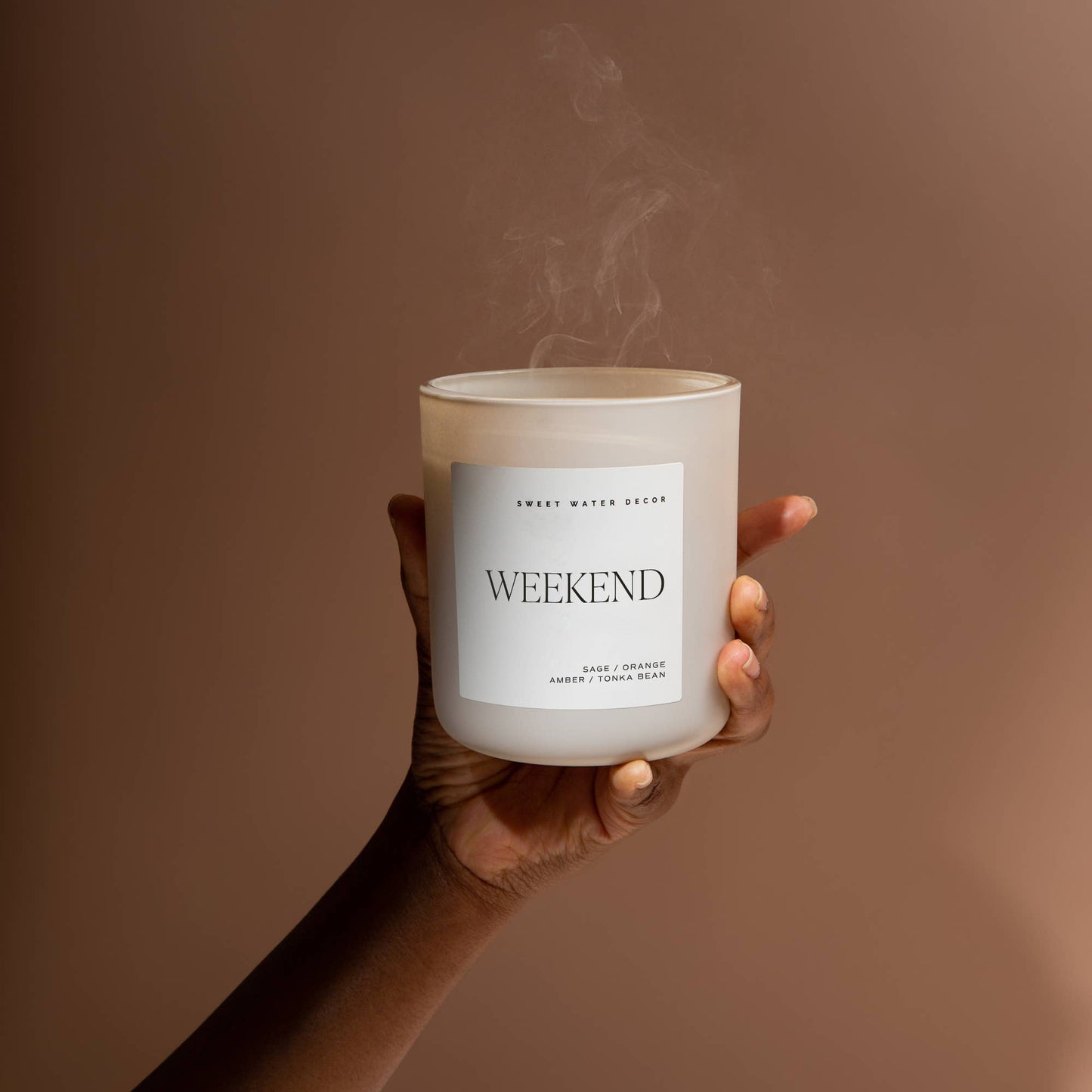 Candle: Weekend 15 oz Soy Candle, Matte Jar