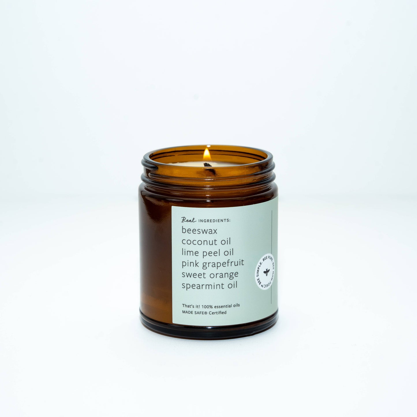Fresh Mint & Lime Essential Oil Jar Candle: 9 oz