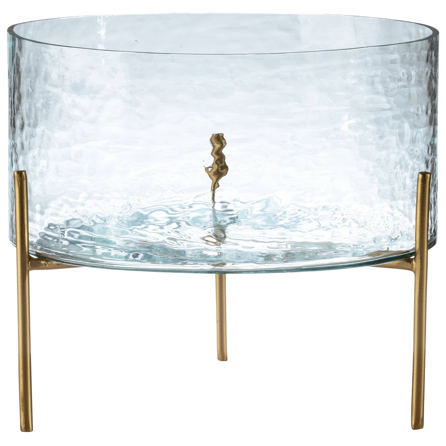 Hammered Glass Hurricane: Large