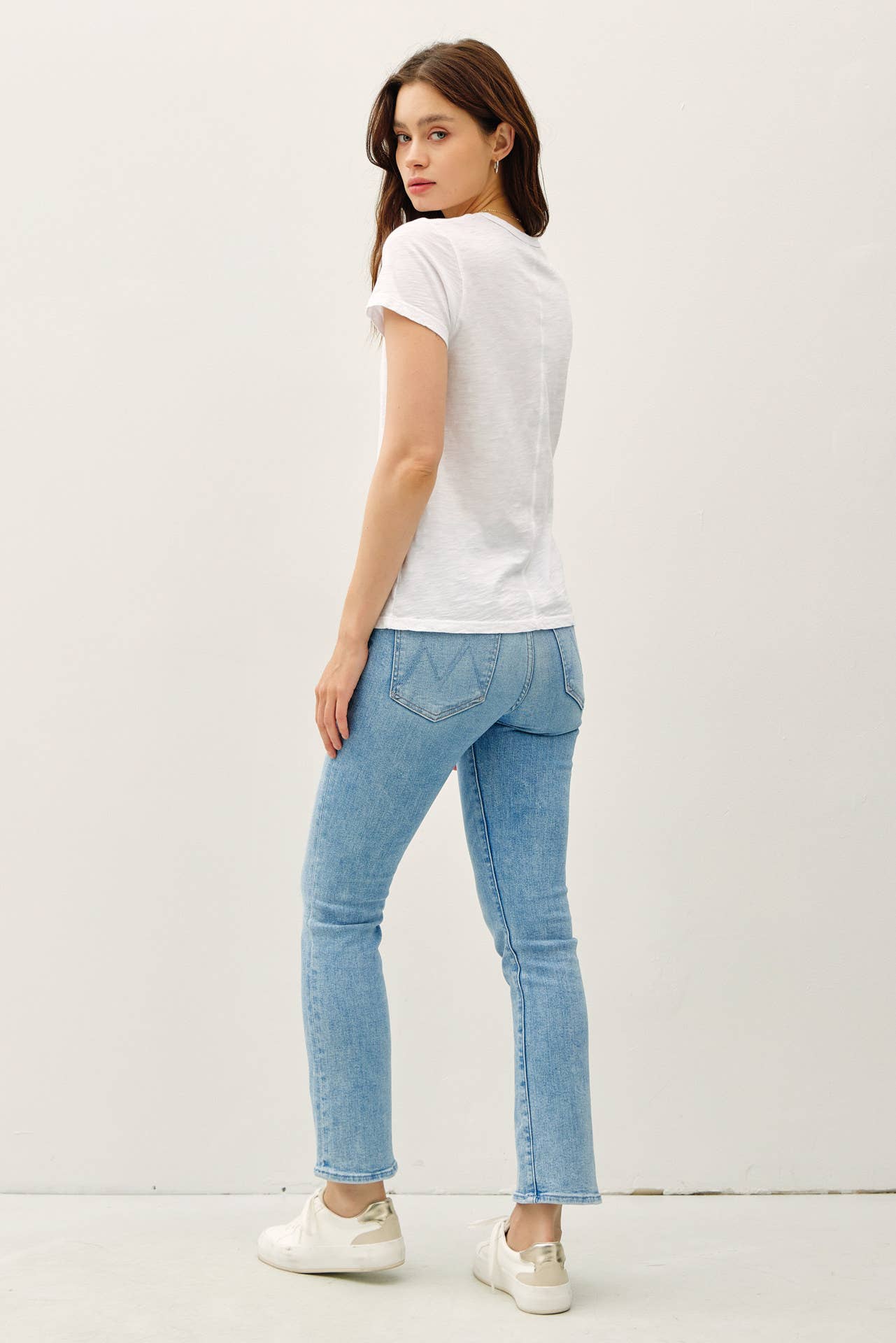 Garment Dyed Slub Tee: MARSALA