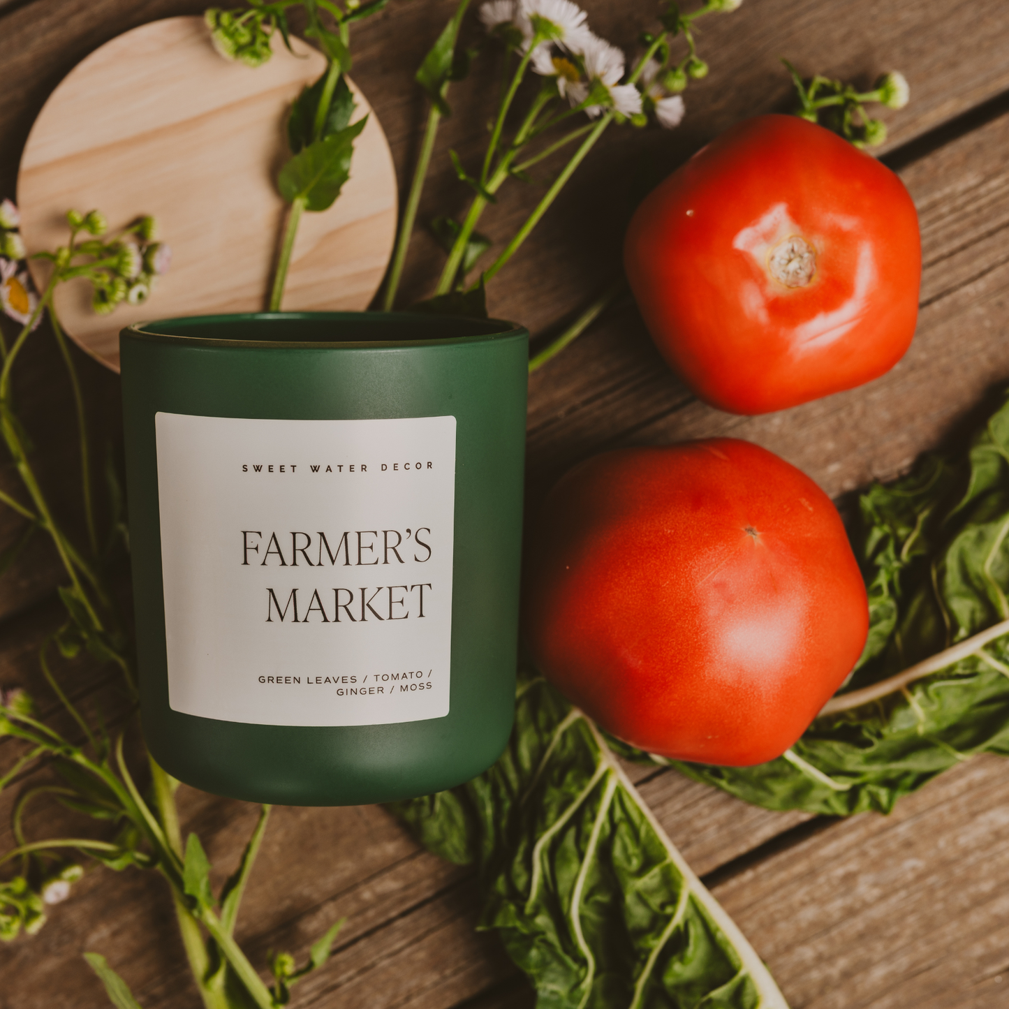 Candle: Farmer's Market 15 oz Soy Candle, Matte Jar