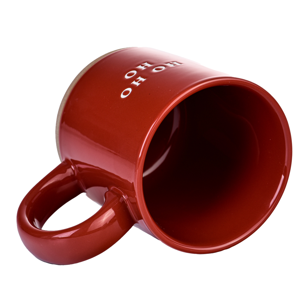 Mug: Ho Ho Ho Red Stoneware Coffee Mug