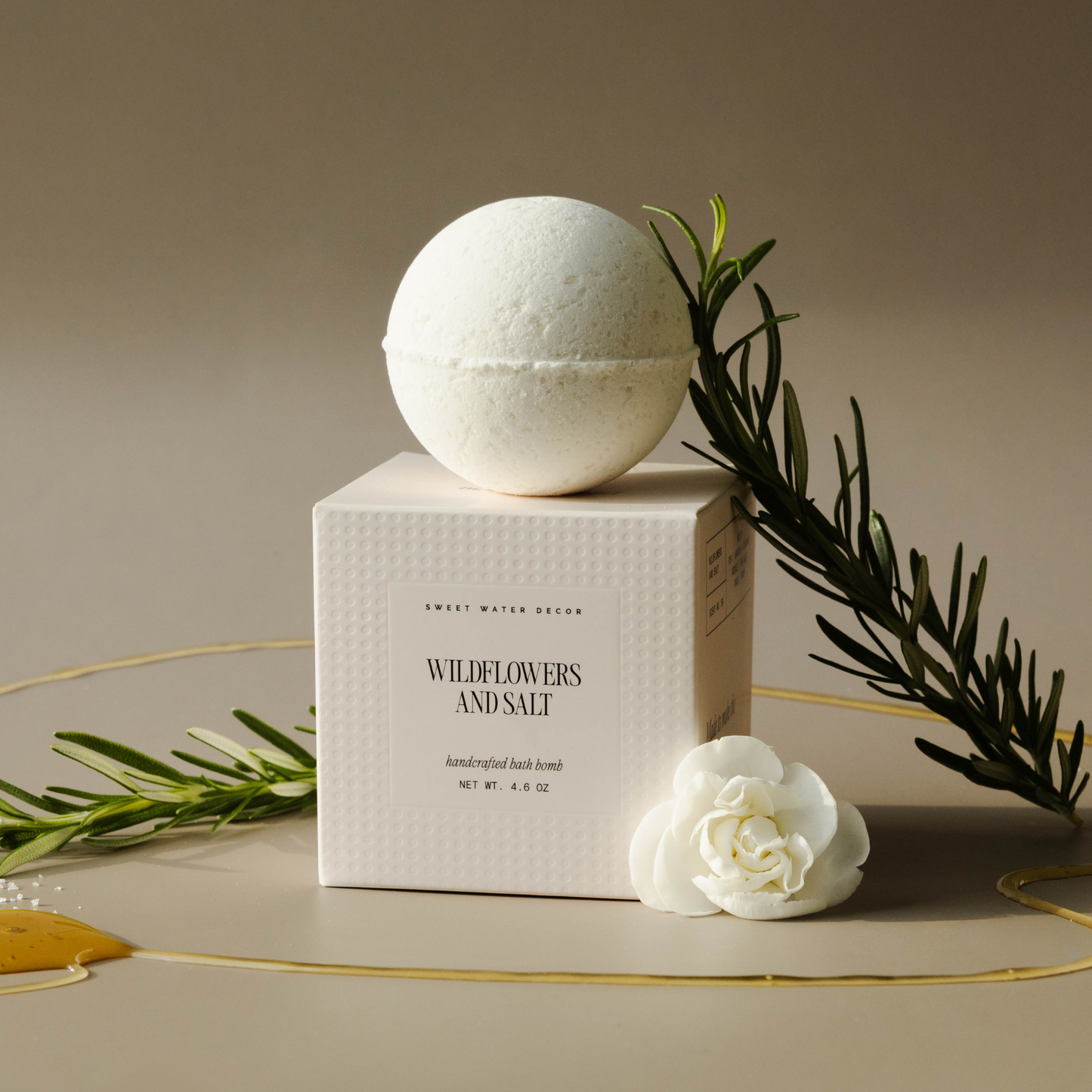 Bath Bomb: Wildflowers and Salt 4.6 oz Bath Bomb