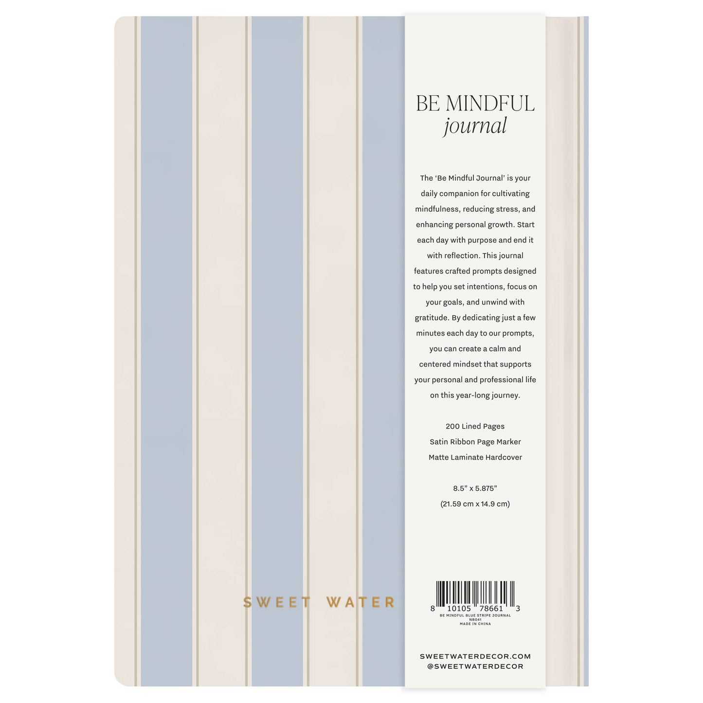 Journal: Be Mindful Prompted Journal