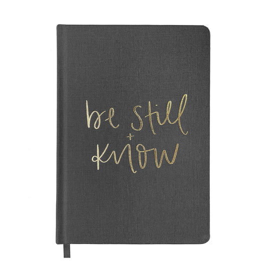 Journal: Be Still + Know Fabric Journal
