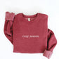 OAT COLLECTIVE - EMBROIDERED COZY SEASON Sweatshirt : VINTAGE WHITE LONG SLEEVE / M