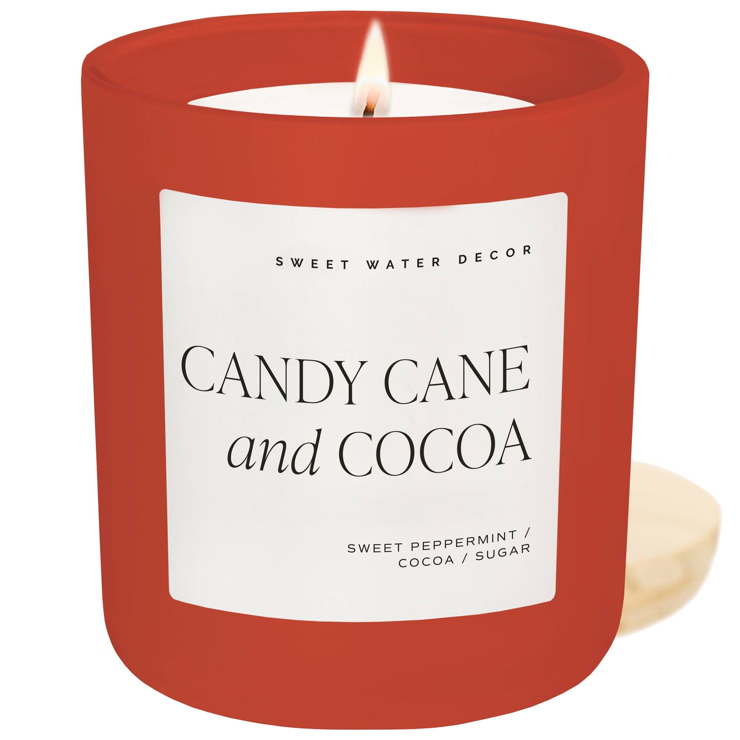 Candle: Candy Cane & Cocoa 15 oz Soy Candle