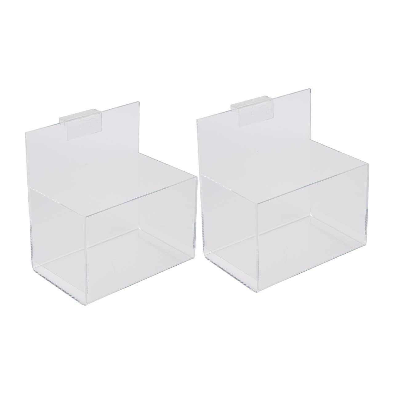 Store Supply Warehouse - Acrylic Single Display Bin For Slatwall Or Wire Grid