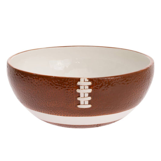 10" Long Football Fever Large Ceramic Bowl