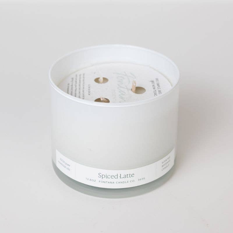 Spiced Latte Essential Oil Beeswax 3 Wick Candle