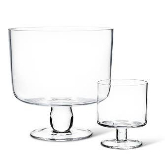 Small Pedestal Trifle Bowl-4"H