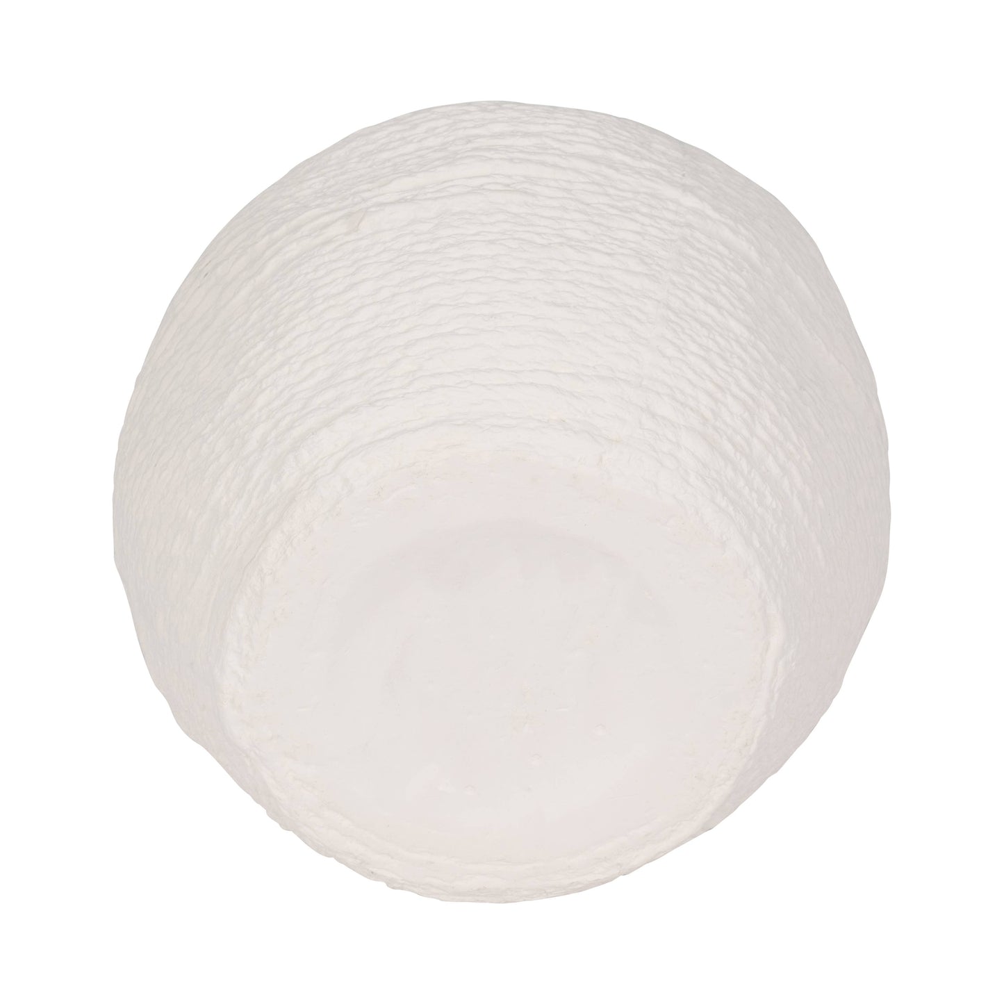 Sagebrook Home - Decorative Vase - White Ceramic Woven Textured Coastal, 7 in
