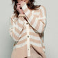 Cozy and Free Striped Cardigan: SKY BLUE/CREAM