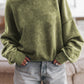 Lovesoft - Customized Drop Shoulder Crew Neck Pullover Sweatshirt: Orange / 75%Polyester+25%Cotton / XL