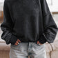 Lovesoft - Customized Drop Shoulder Crew Neck Pullover Sweatshirt: Orange / 75%Polyester+25%Cotton / M