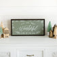 Joyfully Said - It's the Most Wonderful Time of the Year | Wall Art: Red / Light Brown Frame / 36 inches x 18 inches