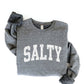 SALTY Graphic Sweatshirt: LIGHT BLUE