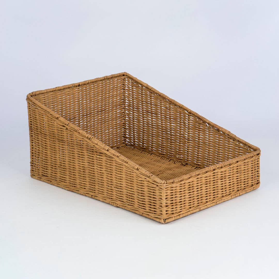Willow Group - Rattan Display Basket w/Slanted Front
