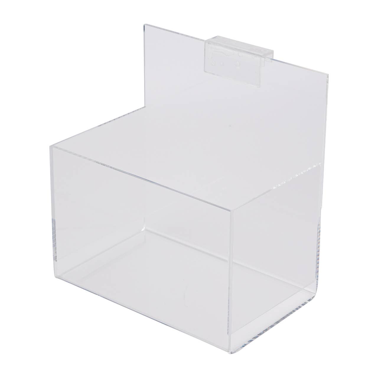 Store Supply Warehouse - Acrylic Single Display Bin For Slatwall Or Wire Grid