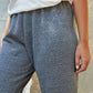 Basic Solid Sweatpants: HEATHER DUST