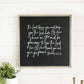 The Lord Bless You | Wall Art: Soft White-Black Text / Dark Brown Frame / 24 inches x 24 inches