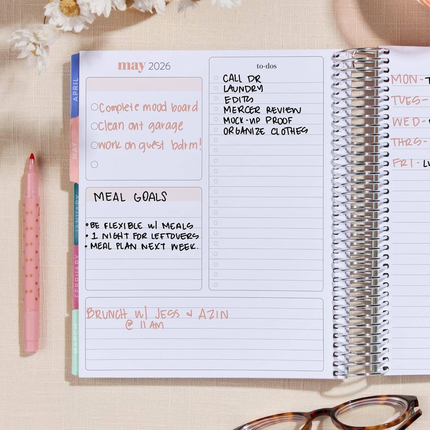 Life Planner - Waveform cover, vertical layout