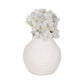 Sagebrook Home - Decorative Vase - White Ceramic Woven Textured Coastal, 7 in