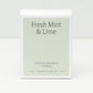 Fresh Mint & Lime Essential Oil Jar Candle: 9 oz