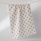 Geometry - Folk Pixel White Tea Towel