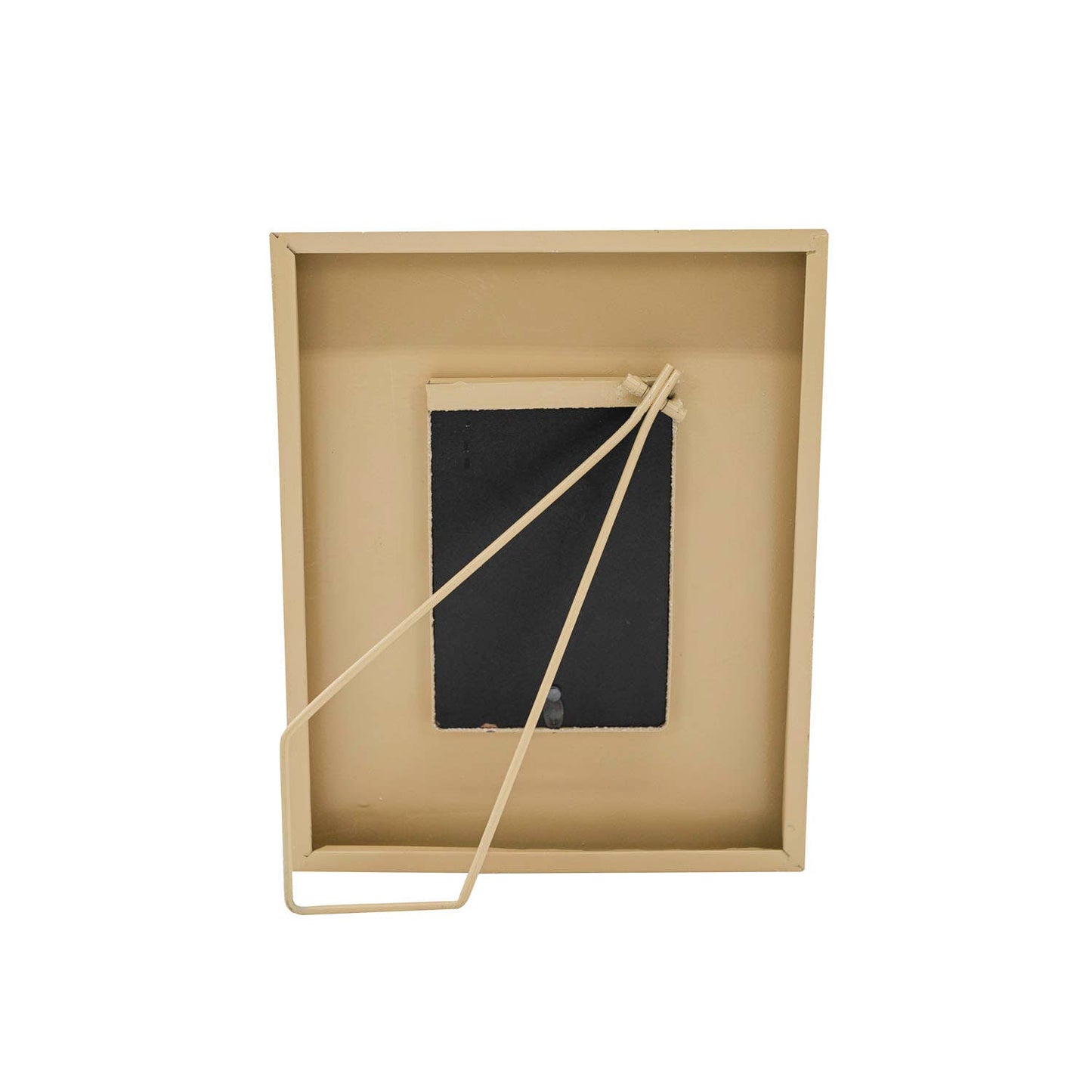 Foreside Home & Garden - 4x6 Photo Sonia Textured Picture Frame Metal Beige