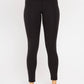 GREEN - Essential Solid Leggings: Black