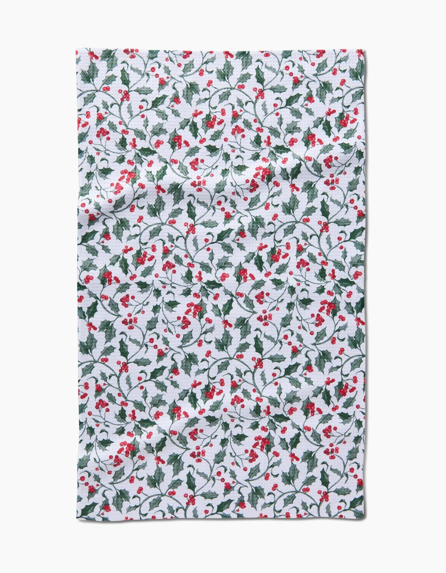 Geometry - Christmas Holly Tea Towel