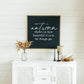Autumn Shows Us | Wall Art: Soft White-Black Text / Dark Brown Frame / 12 inches x 12 inches