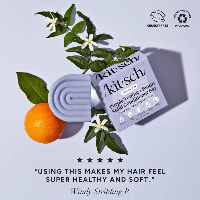 KITSCH - Purple Toning Conditioner Bar for Color-Treated & Grey Hair
