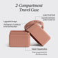 KITSCH - 2-Compartment Travel Case - Terracotta