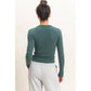 HYFVE - Crew Neck Long Sleeve Top: DARK BROWN / S-M-L(2-2-2)