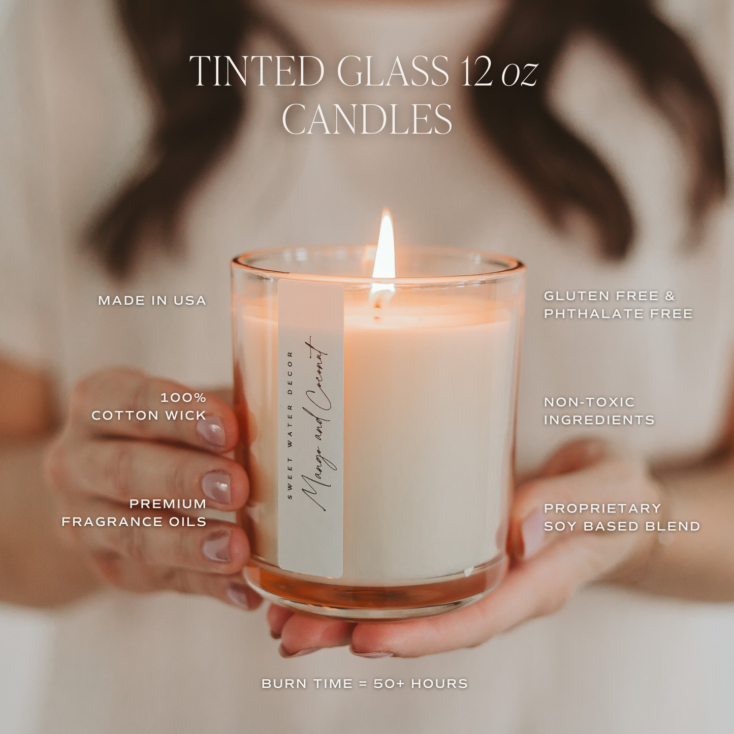 Sweet Water Decor - Wildflowers & Salt 12 oz Soy Candle - Home Decor and Gifts