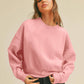 Honestee - Blank Short Cropped Long Sleeve Sweatshirt: Burgundy / XL