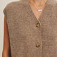 Textured Thermal Cozy Sweater Vest: HT. GREY